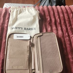 Poppy Barley Taupe Leather Organizer